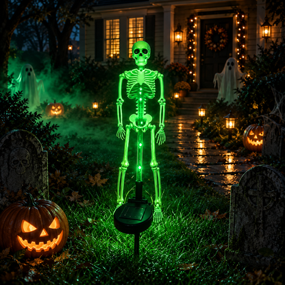 💀 Solar Skeleton Yard Stake