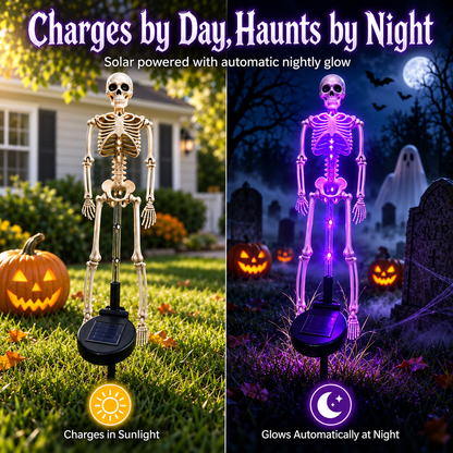 💀 Solar Skeleton Yard Stake