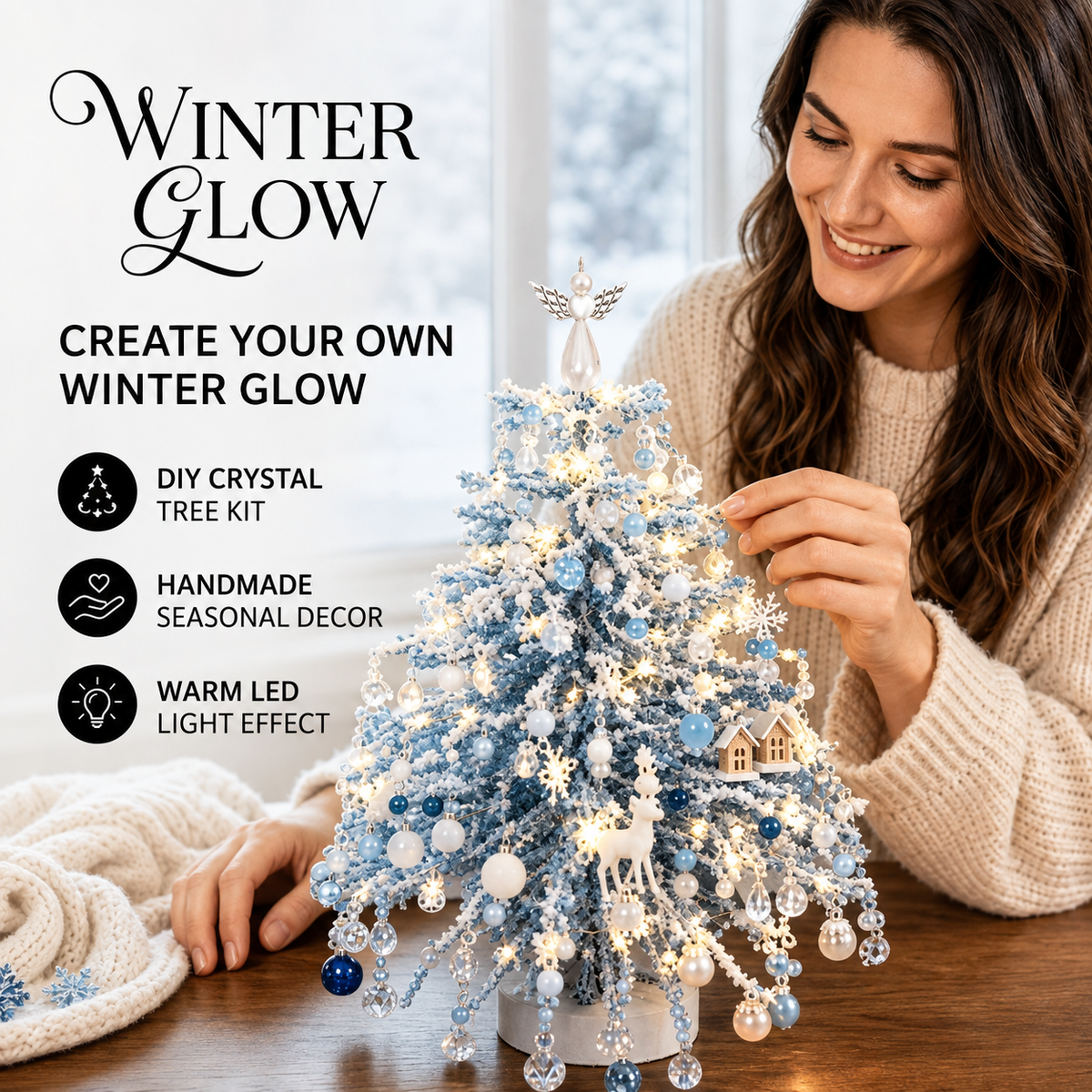 Sovela™ DIY Beaded Christmas Tree Kit - New 2026