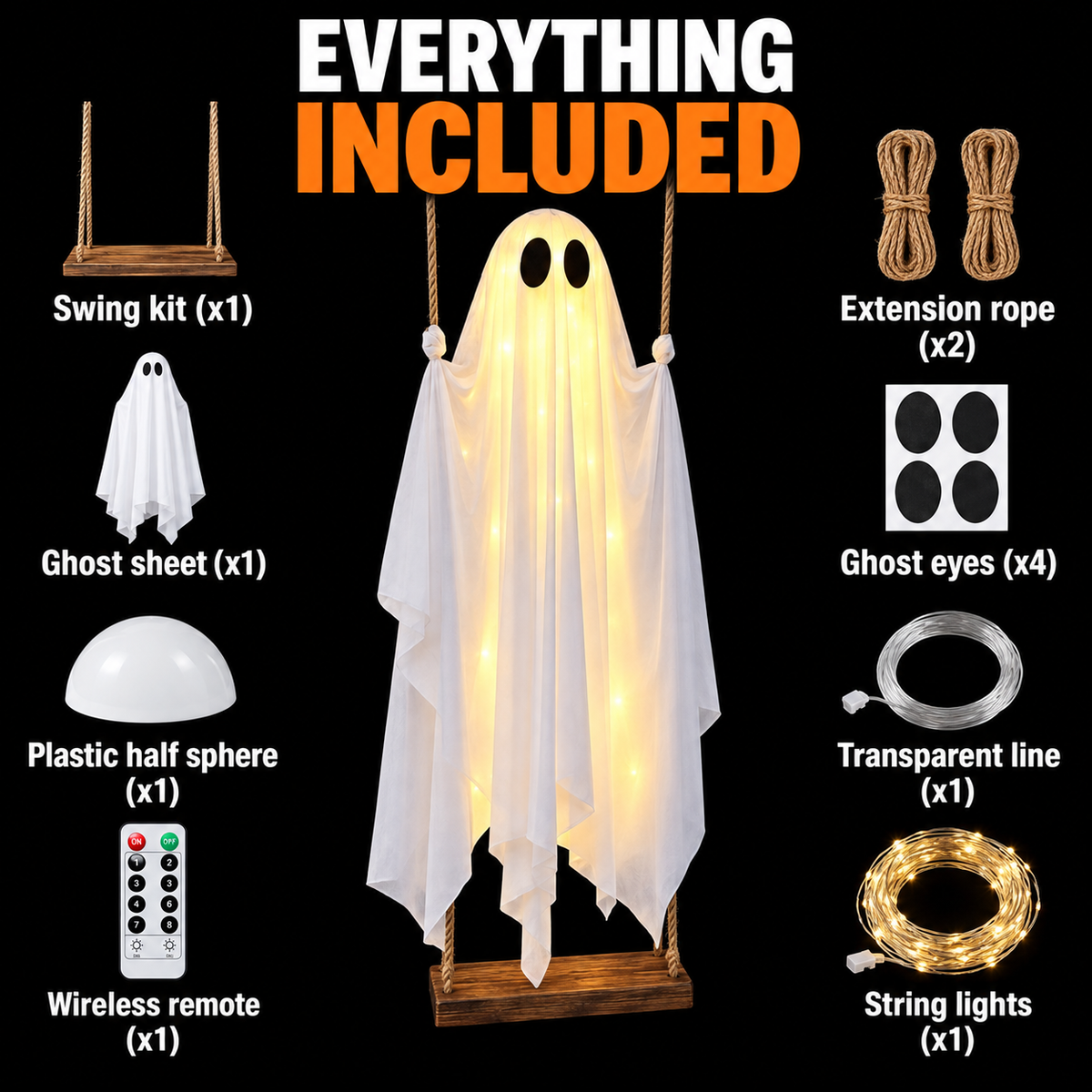 The Swinging Spirit — Halloween Outdoor Decoration 2026